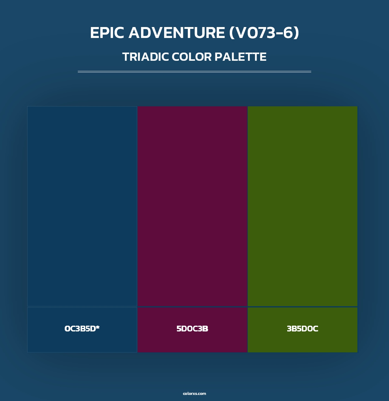 Epic Adventure (V073-6) - Triadic Color Palette