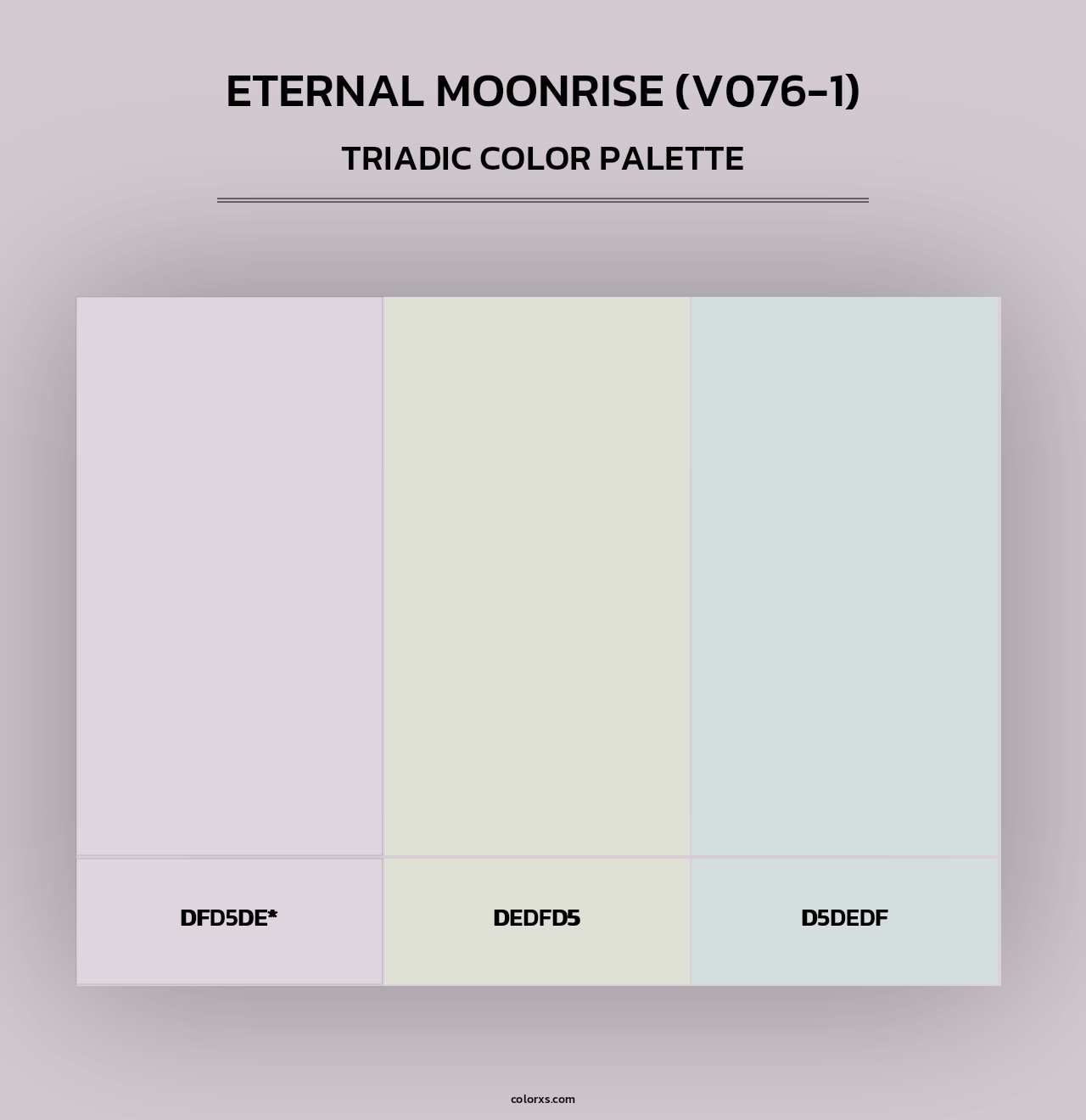 Eternal Moonrise (V076-1) - Triadic Color Palette