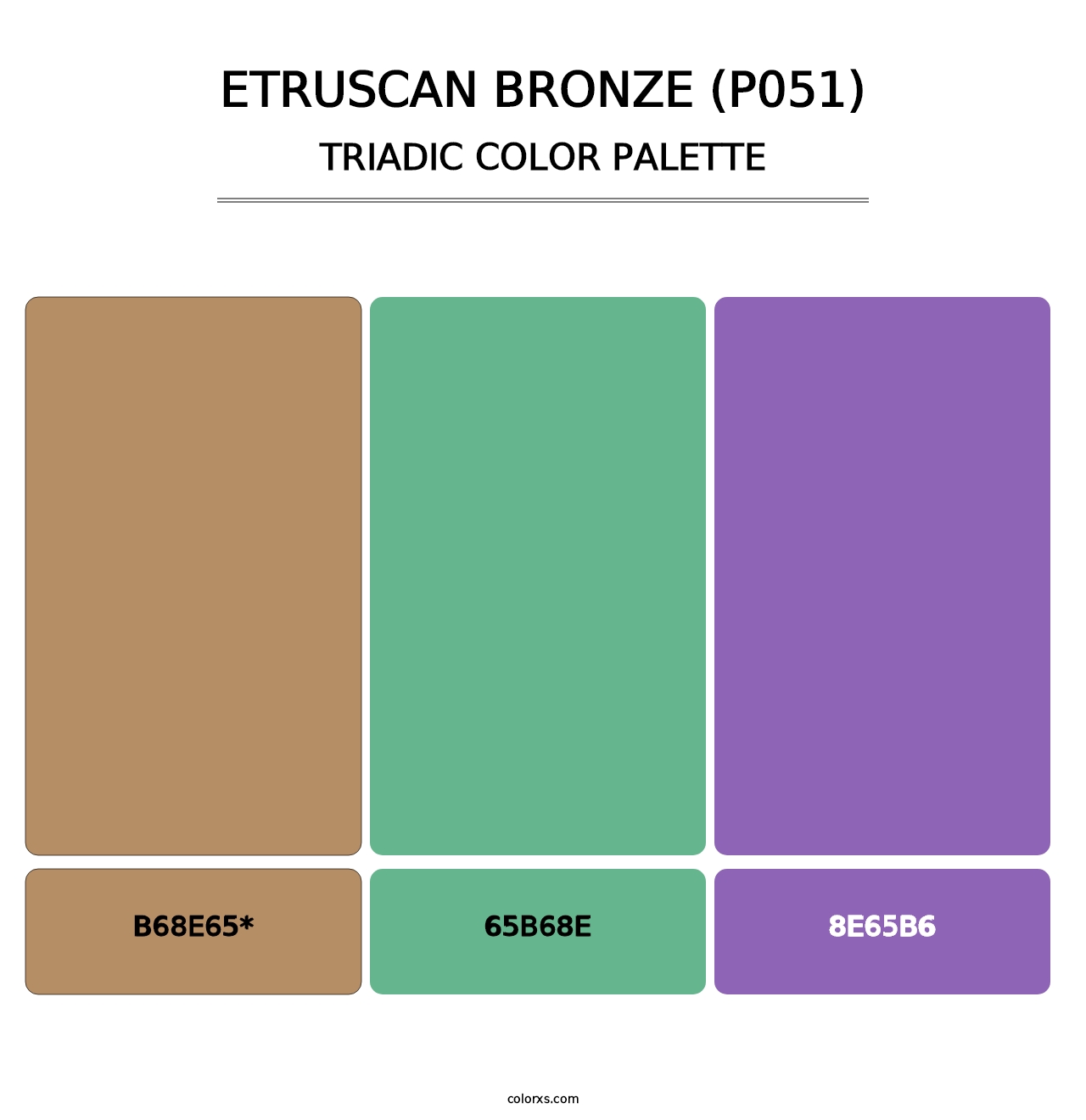Etruscan Bronze (P051) - Triadic Color Palette