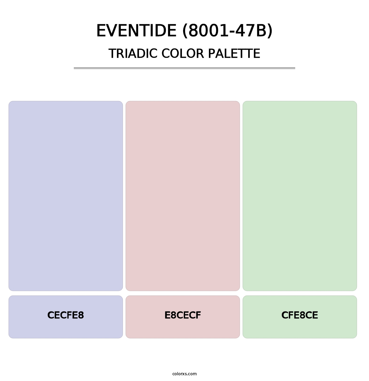 Eventide (8001-47B) - Triadic Color Palette
