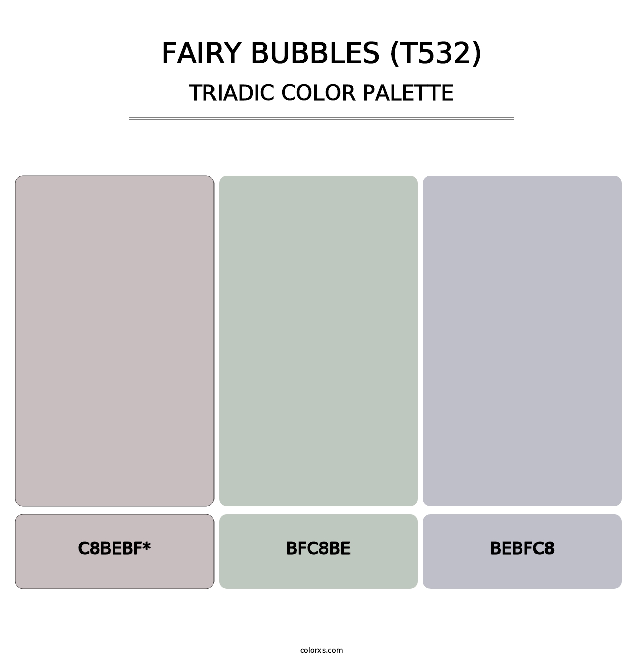Fairy Bubbles (T532) - Triadic Color Palette