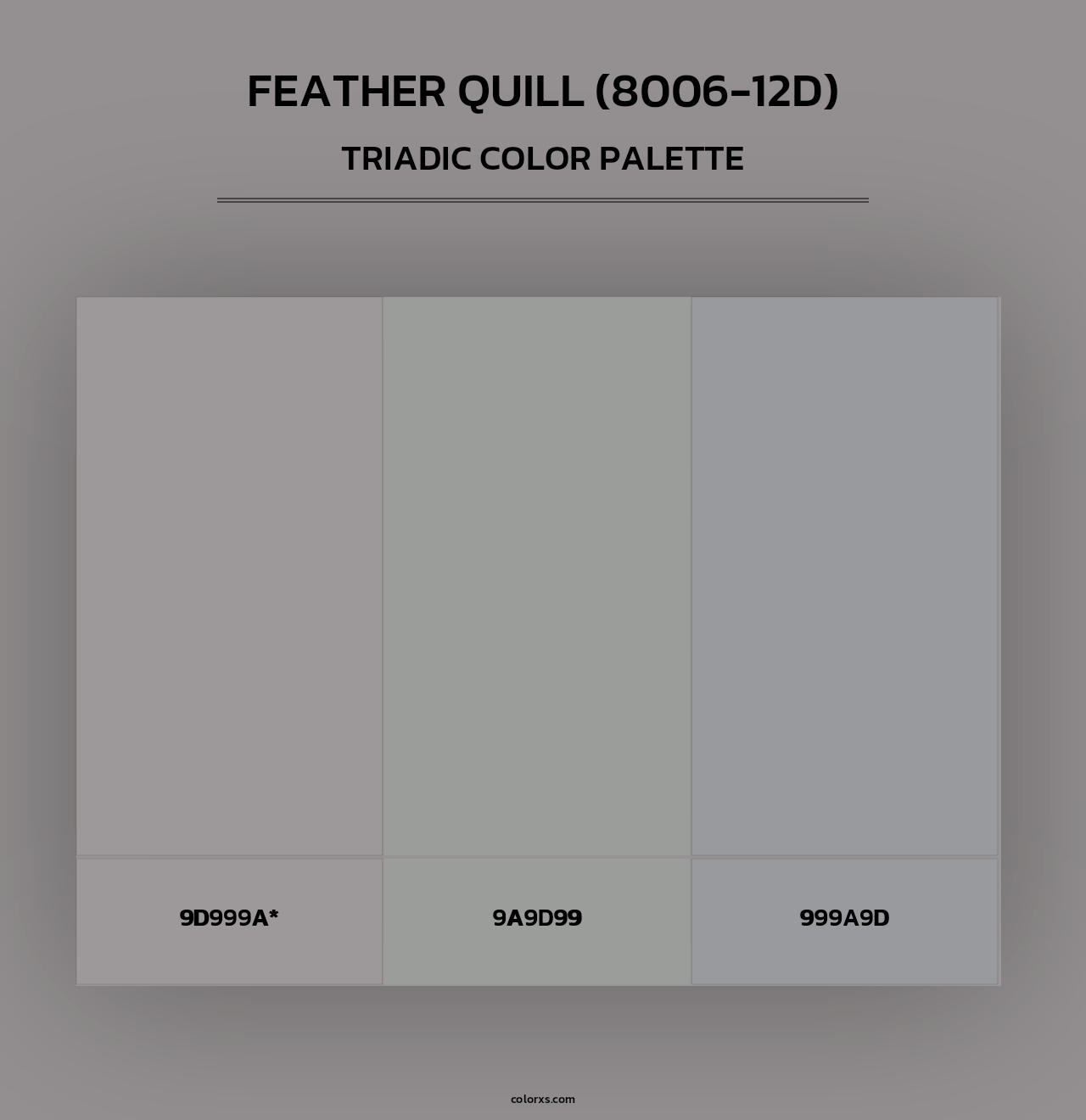 Feather Quill (8006-12D) - Triadic Color Palette