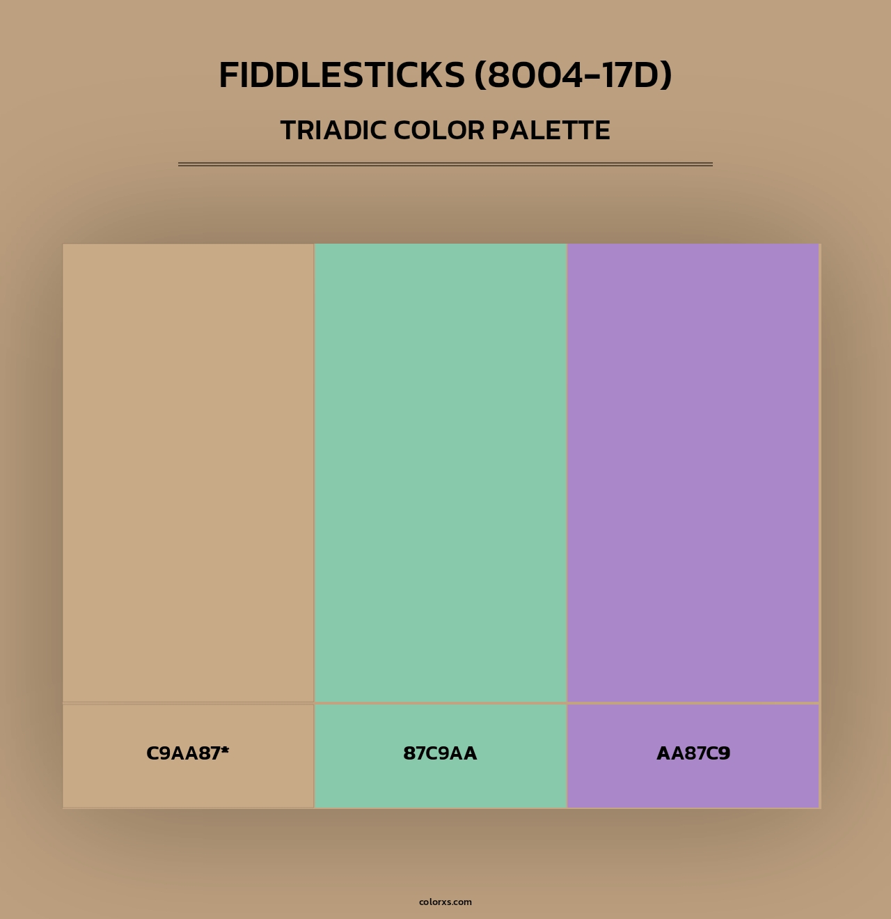 Fiddlesticks (8004-17D) - Triadic Color Palette