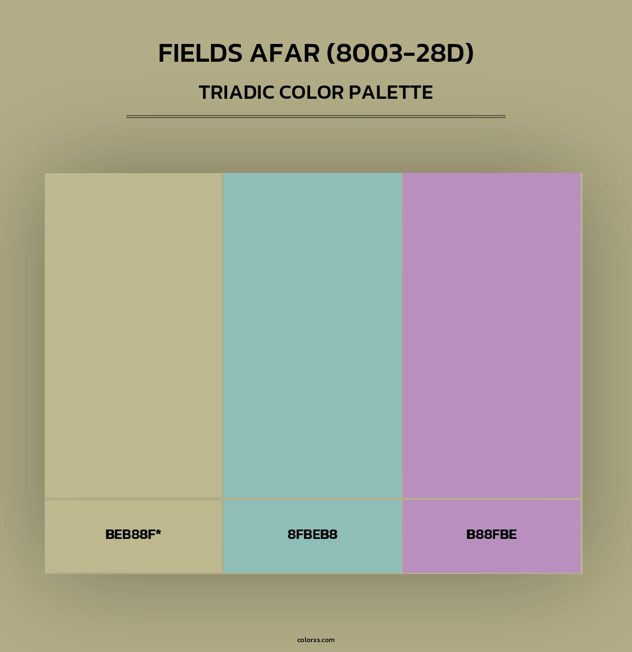 Fields Afar (8003-28D) - Triadic Color Palette