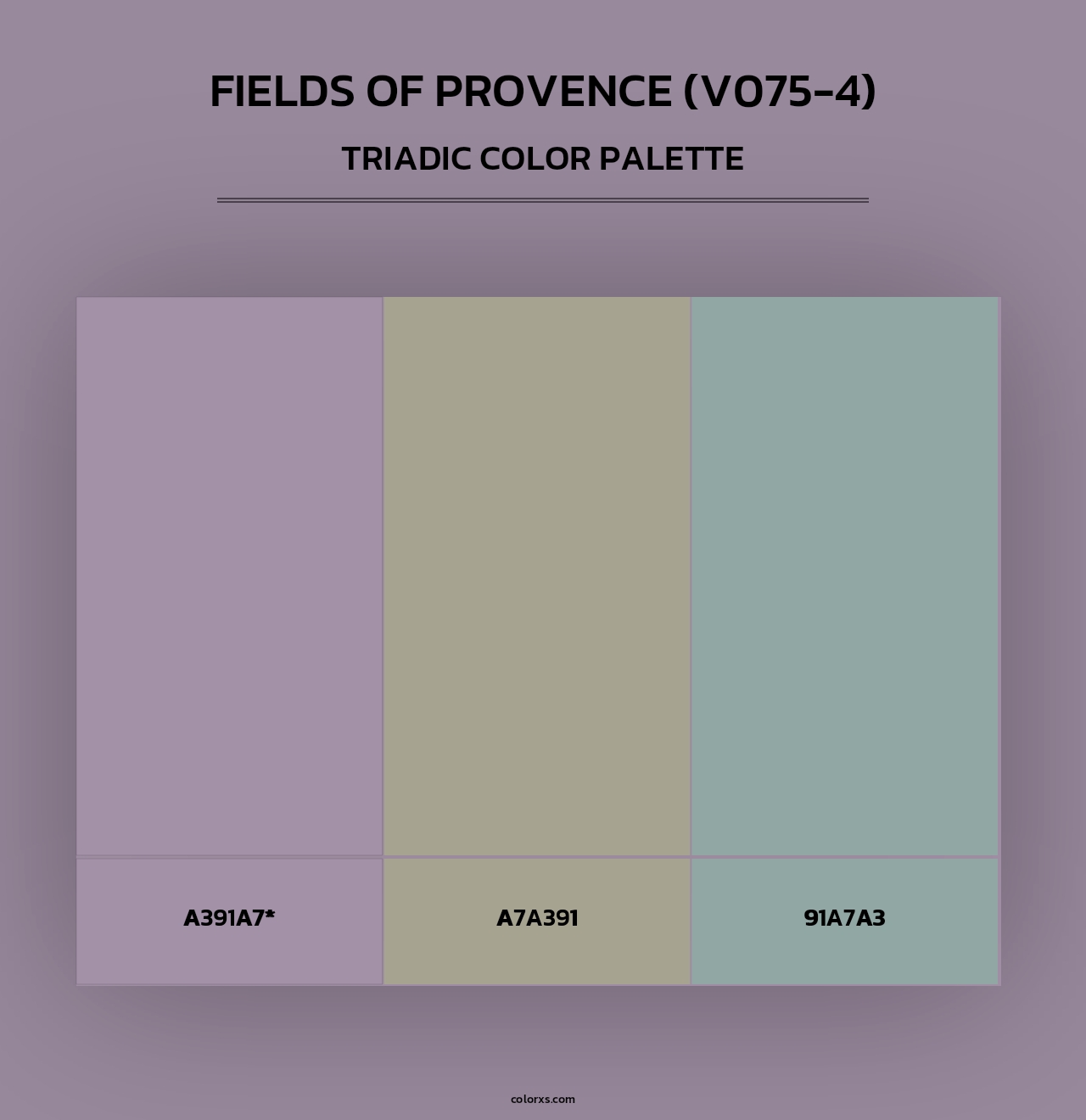 Fields of Provence (V075-4) - Triadic Color Palette
