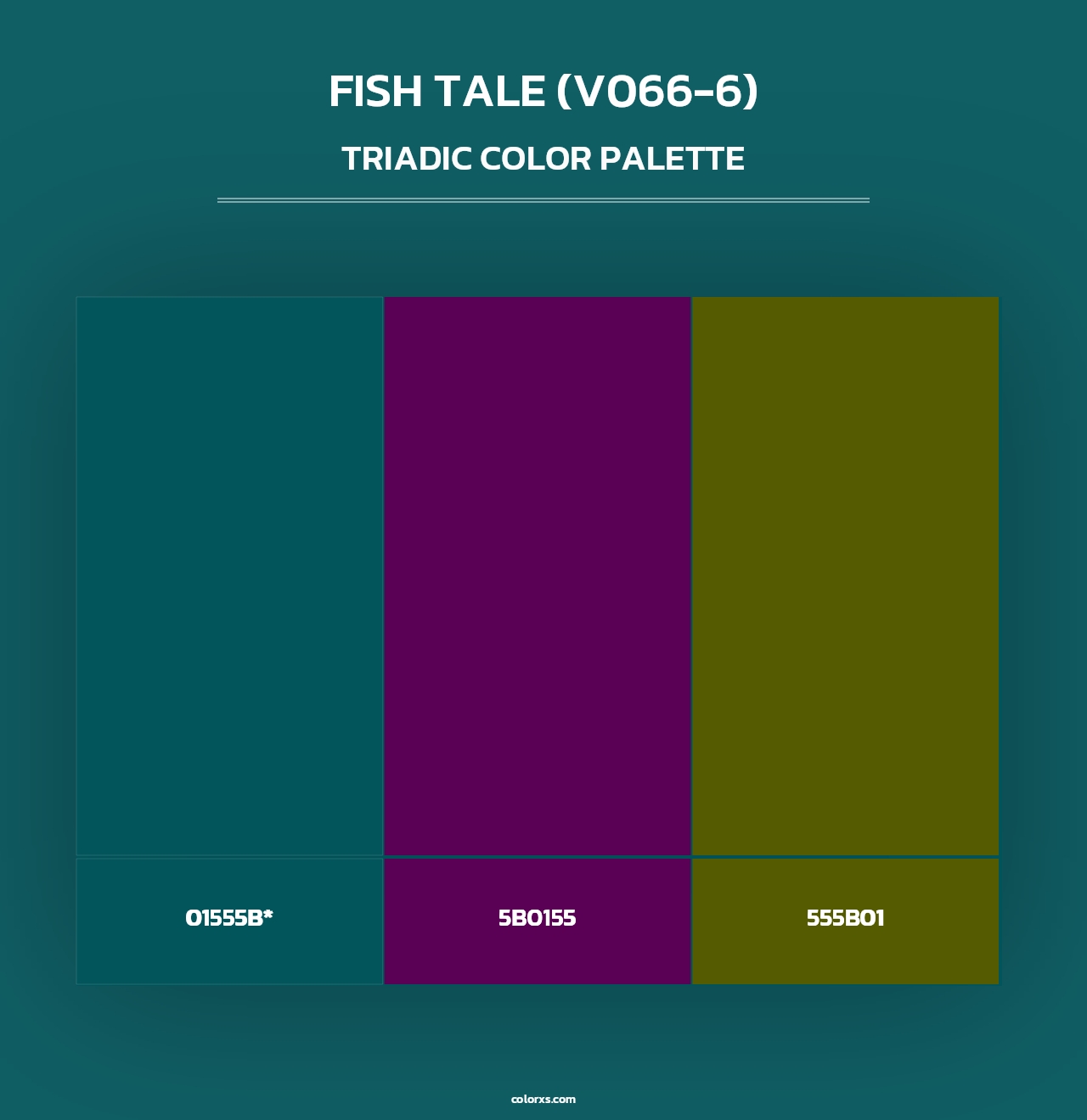 Fish Tale (V066-6) - Triadic Color Palette