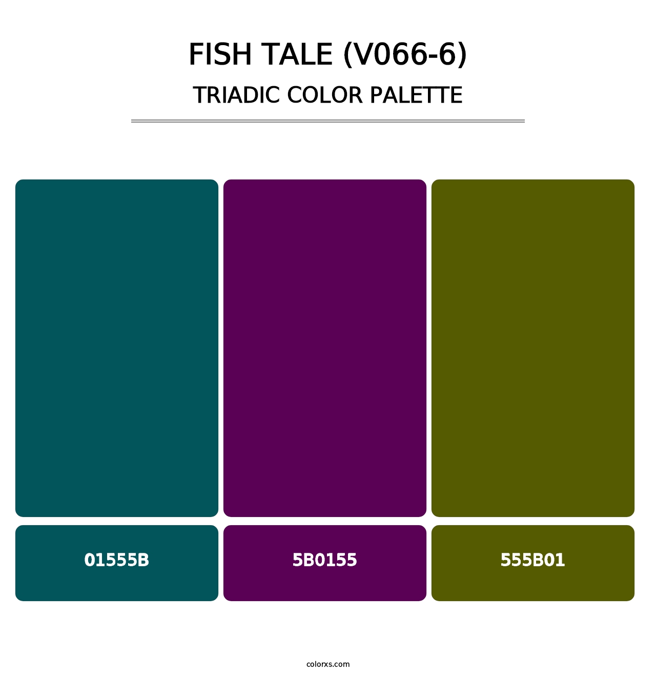 Fish Tale (V066-6) - Triadic Color Palette