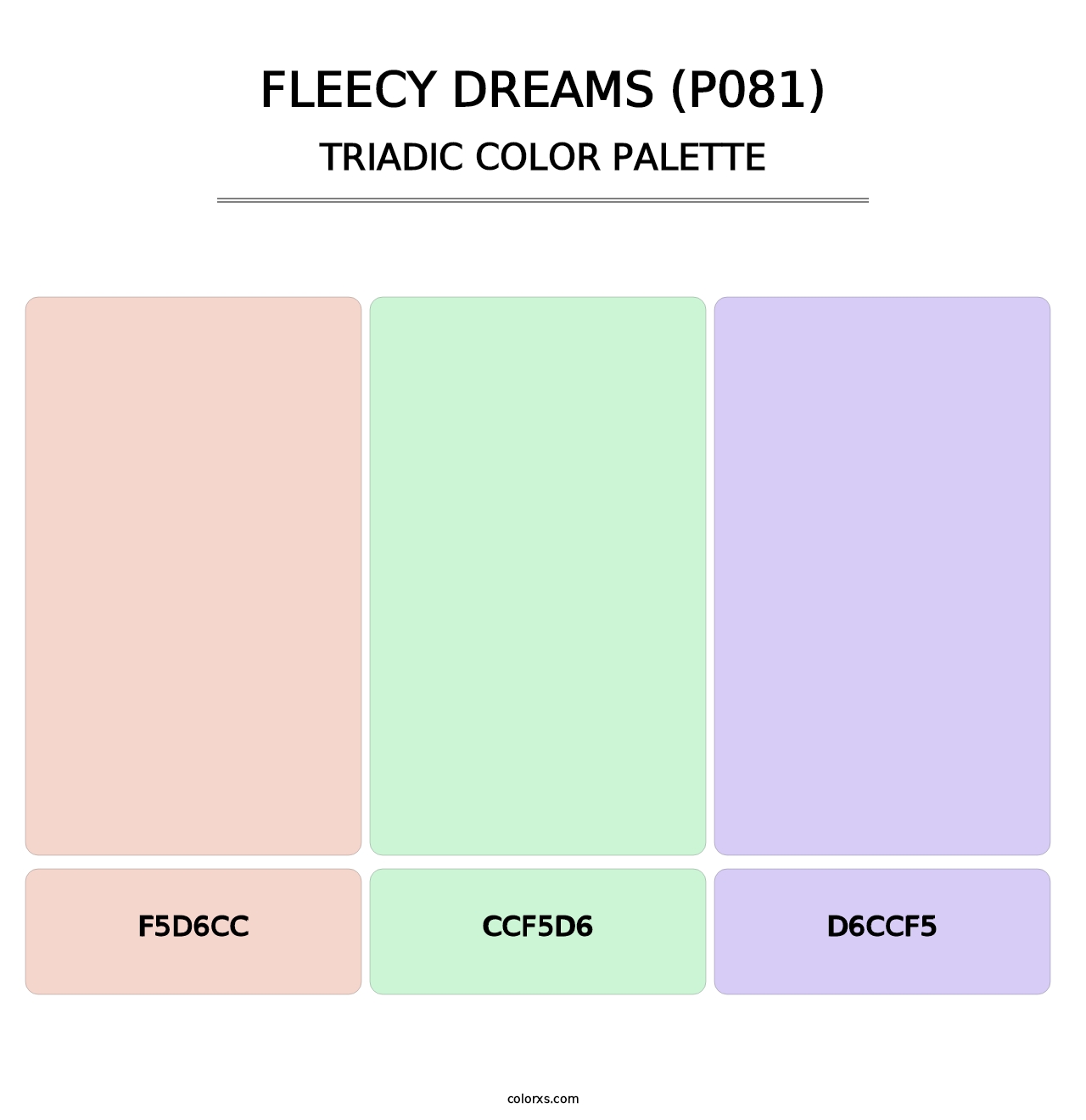Fleecy Dreams (P081) - Triadic Color Palette