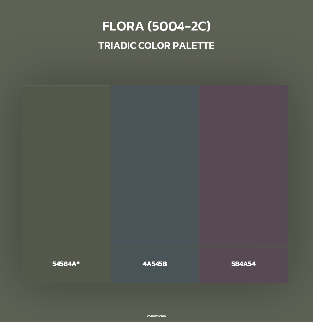Flora (5004-2C) - Triadic Color Palette