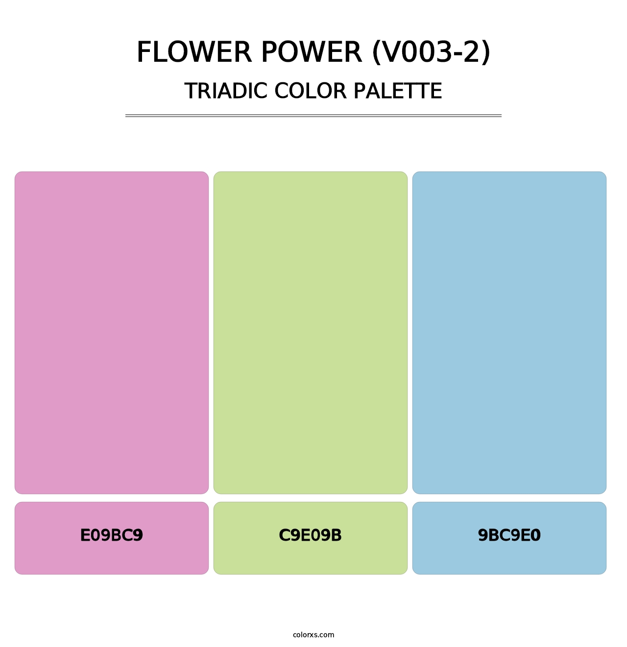 Flower Power (V003-2) - Triadic Color Palette