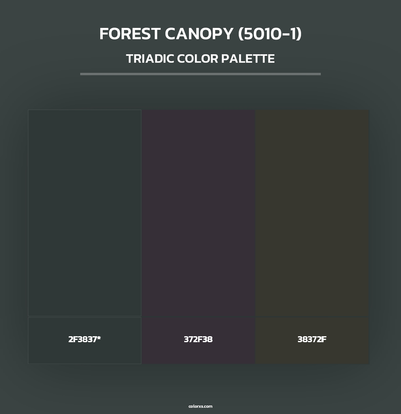 Forest Canopy (5010-1) - Triadic Color Palette