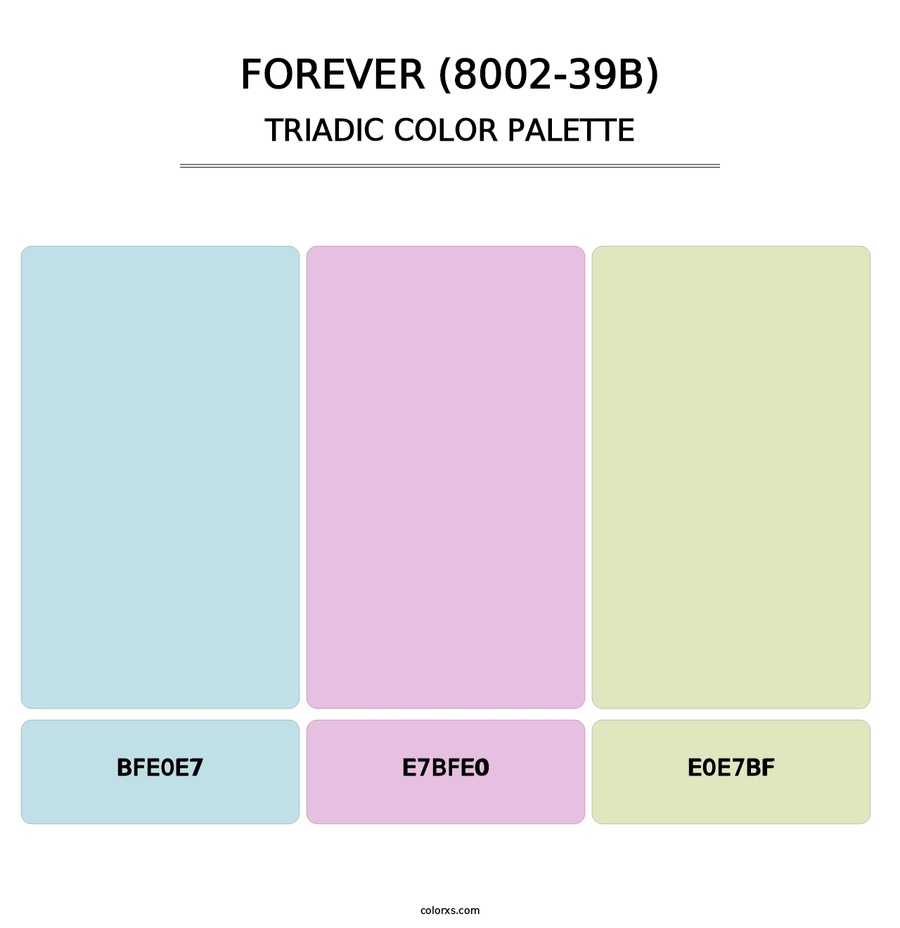 Forever (8002-39B) - Triadic Color Palette