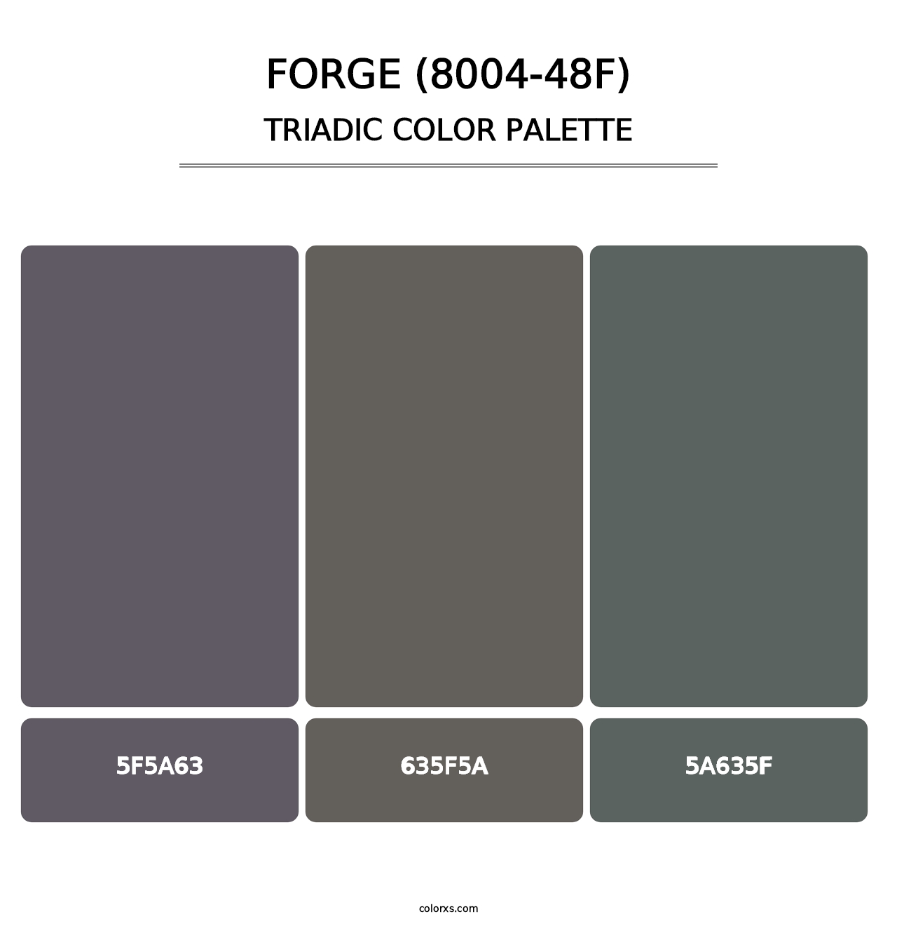 Forge (8004-48F) - Triadic Color Palette