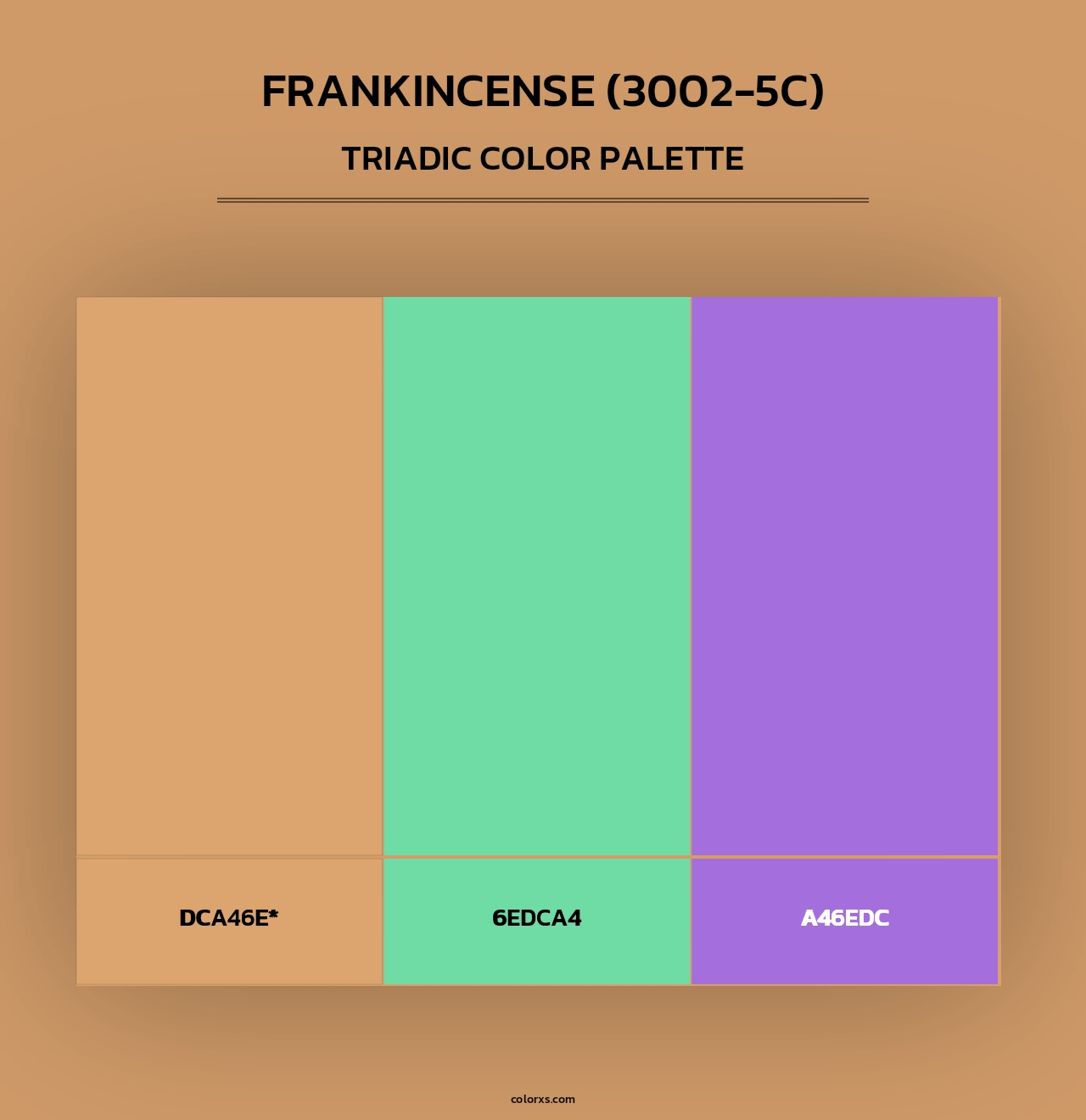 Frankincense (3002-5C) - Triadic Color Palette
