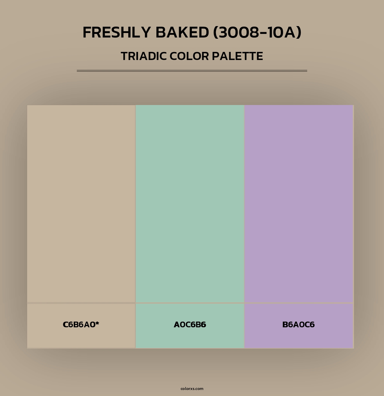 Freshly Baked (3008-10A) - Triadic Color Palette