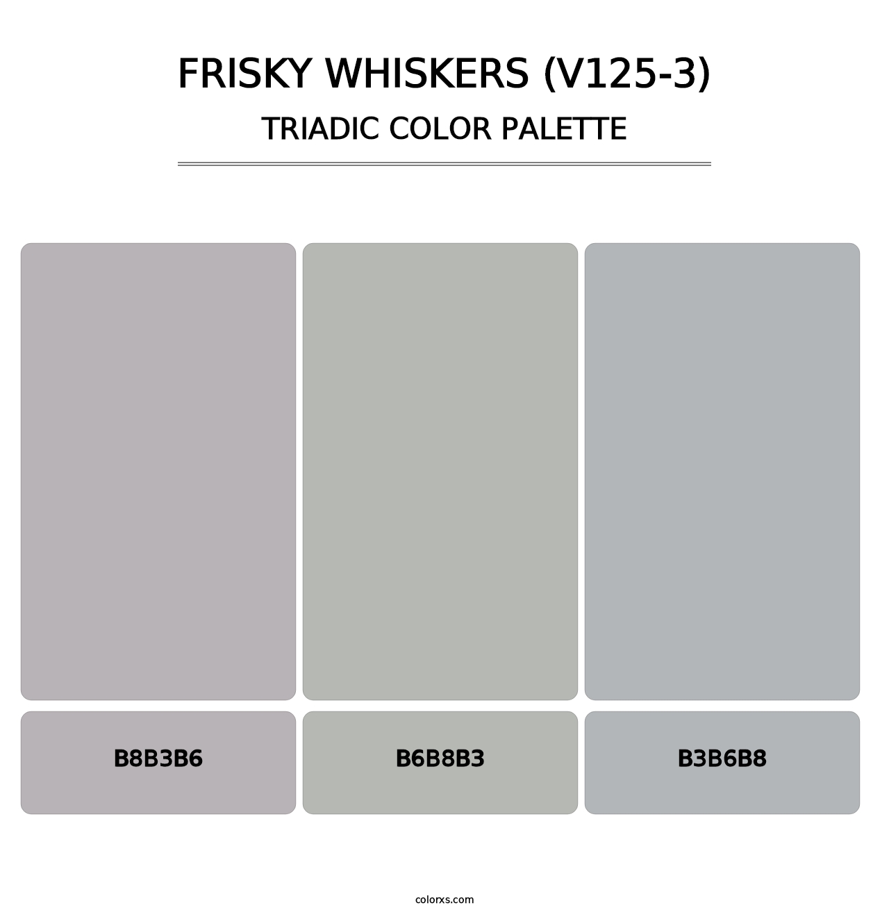 Frisky Whiskers (V125-3) - Triadic Color Palette