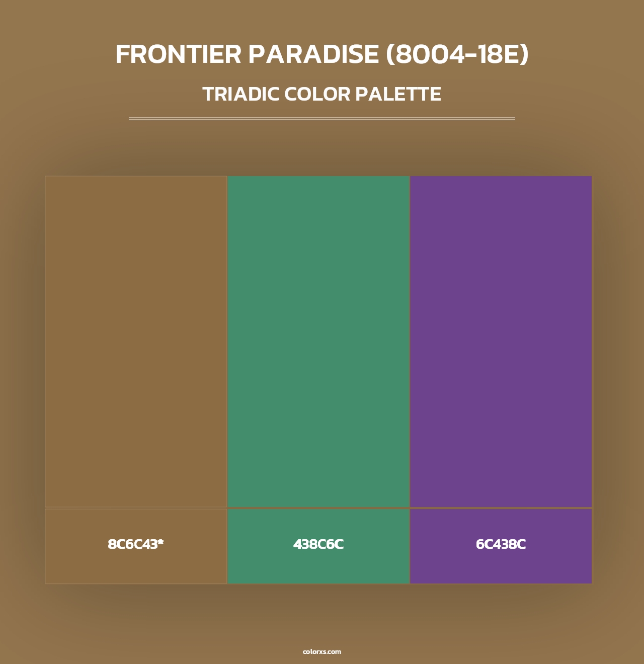 Frontier Paradise (8004-18E) - Triadic Color Palette