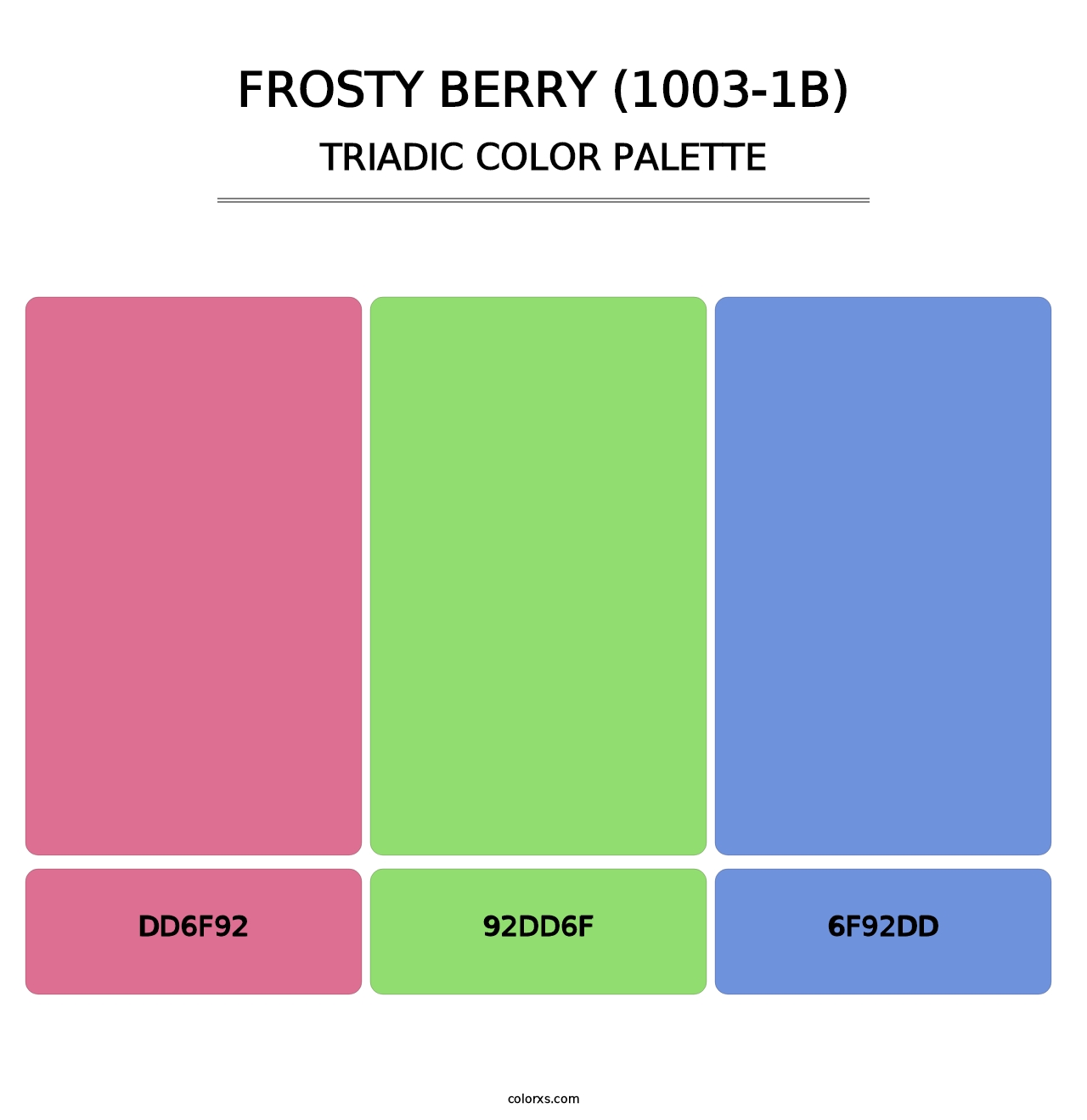 Frosty Berry (1003-1B) - Triadic Color Palette