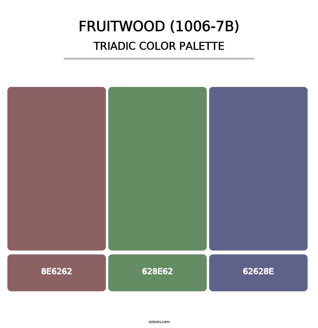 Fruitwood (1006-7B) - Triadic Color Palette