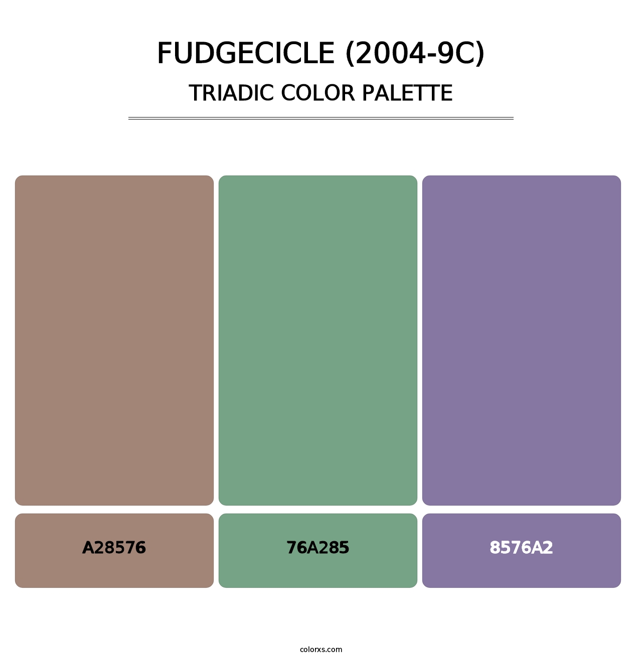 Fudgecicle (2004-9C) - Triadic Color Palette