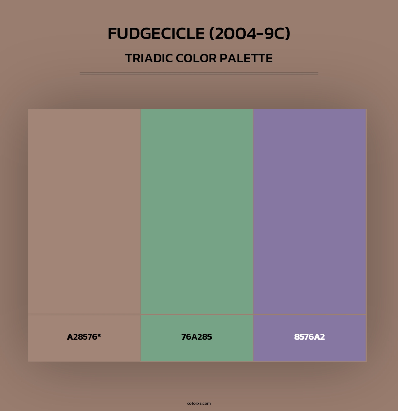 Fudgecicle (2004-9C) - Triadic Color Palette