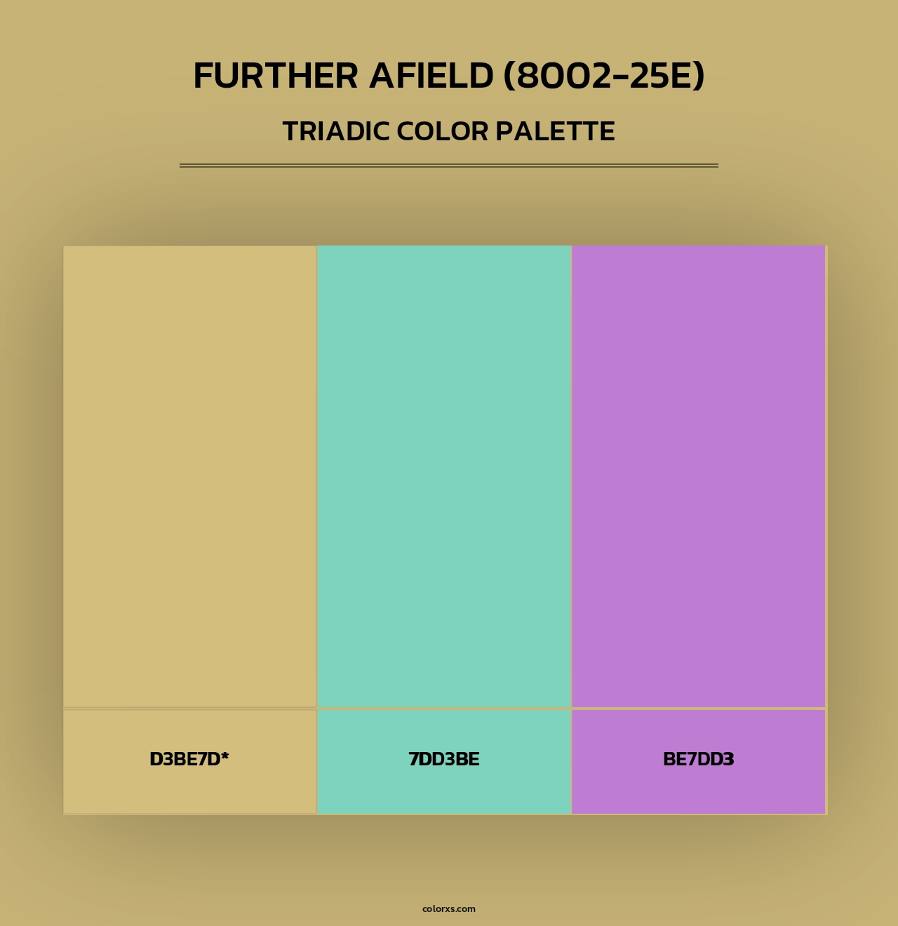 Further Afield (8002-25E) - Triadic Color Palette