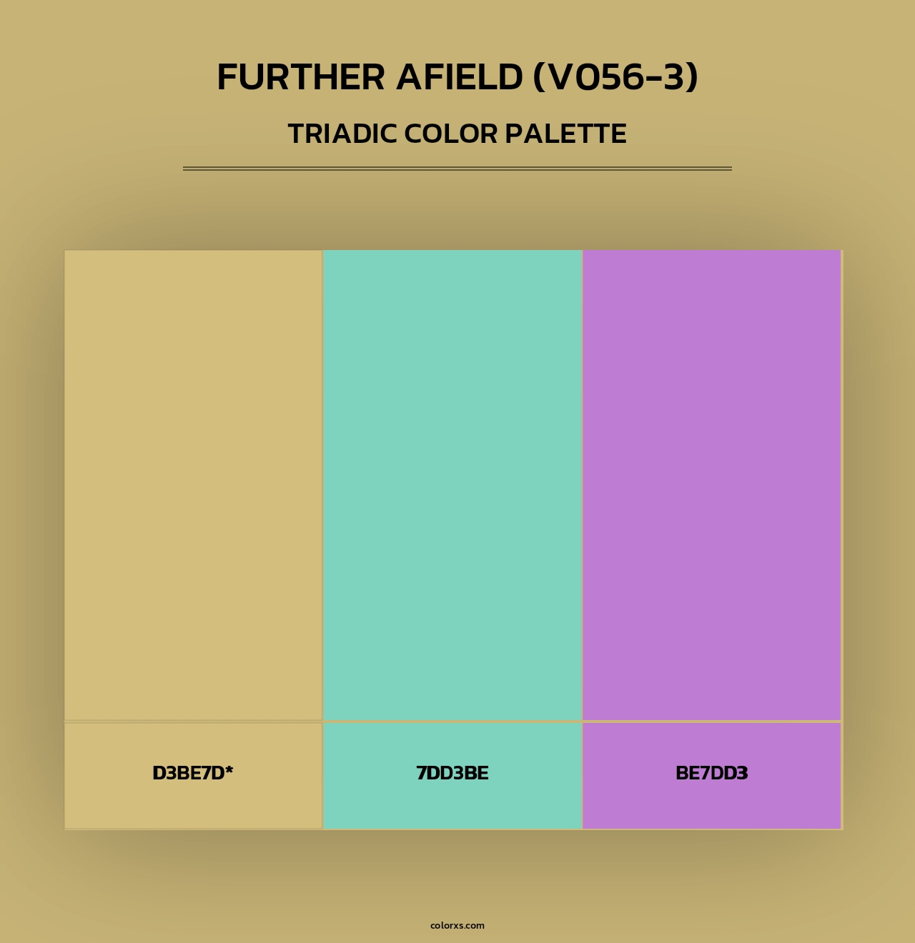 Further Afield (V056-3) - Triadic Color Palette