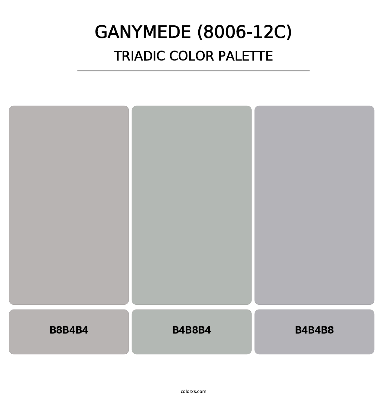 Ganymede (8006-12C) - Triadic Color Palette