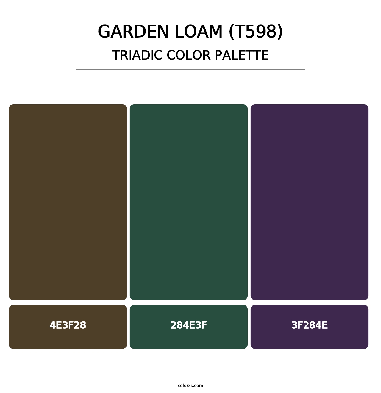 Garden Loam (T598) - Triadic Color Palette