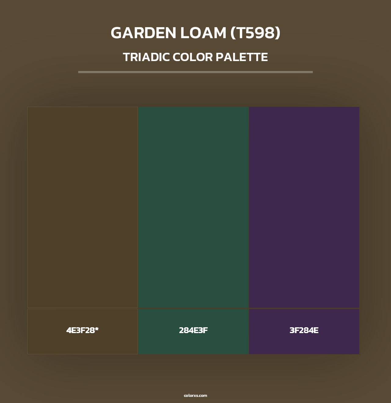 Garden Loam (T598) - Triadic Color Palette