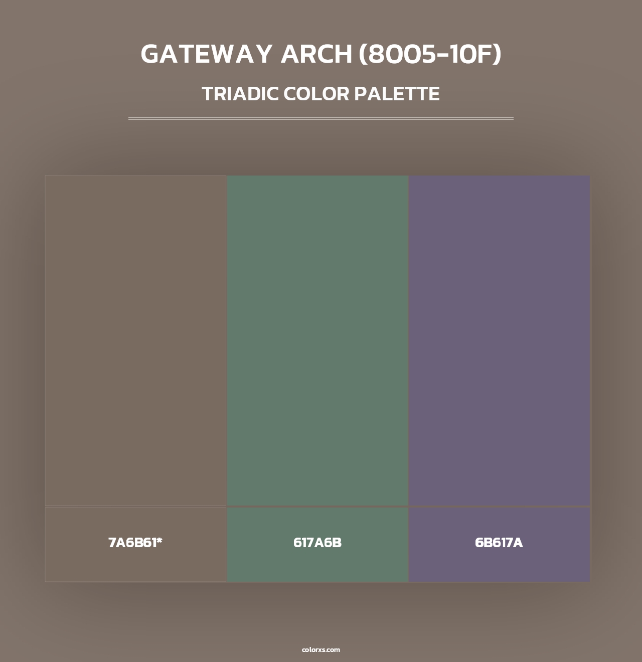 Gateway Arch (8005-10F) - Triadic Color Palette