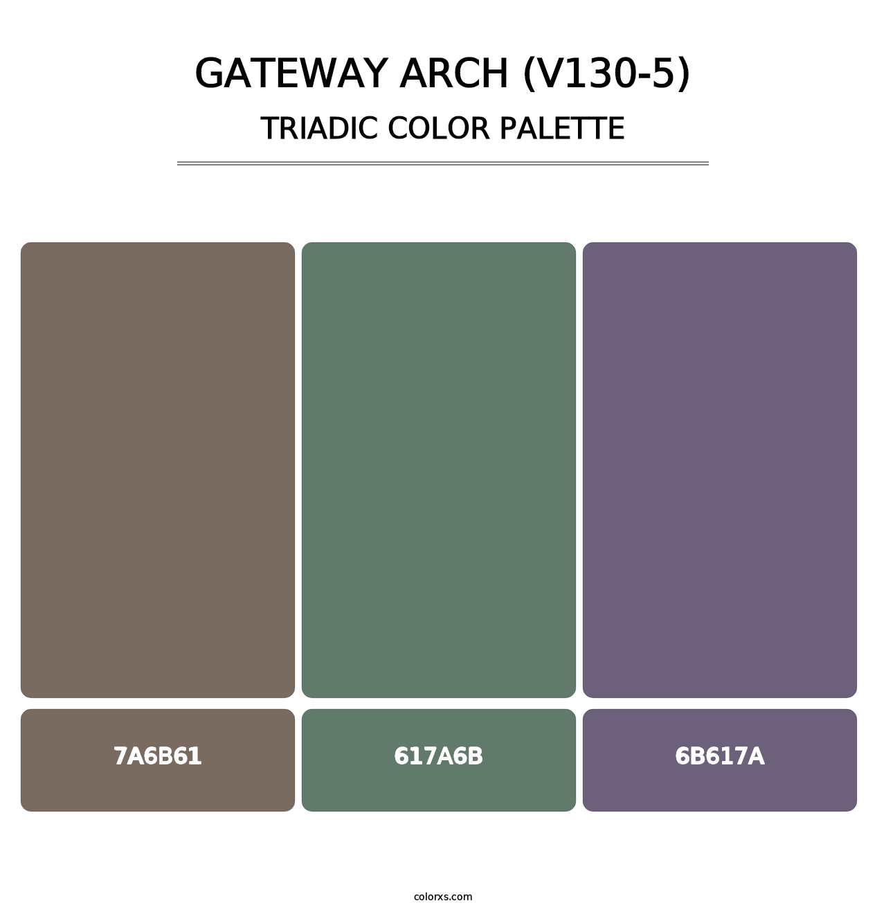 Gateway Arch (V130-5) - Triadic Color Palette