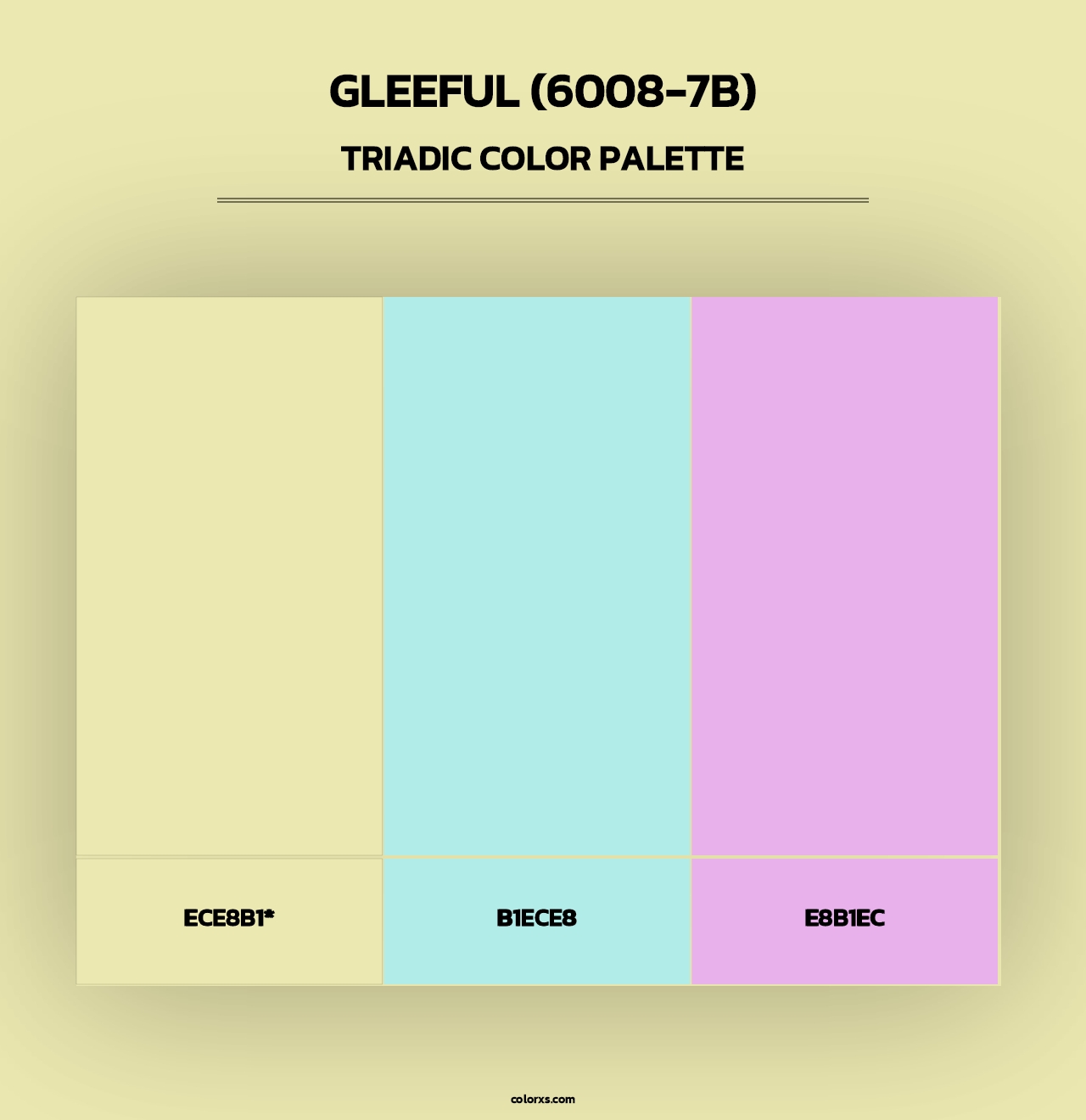 Gleeful (6008-7B) - Triadic Color Palette