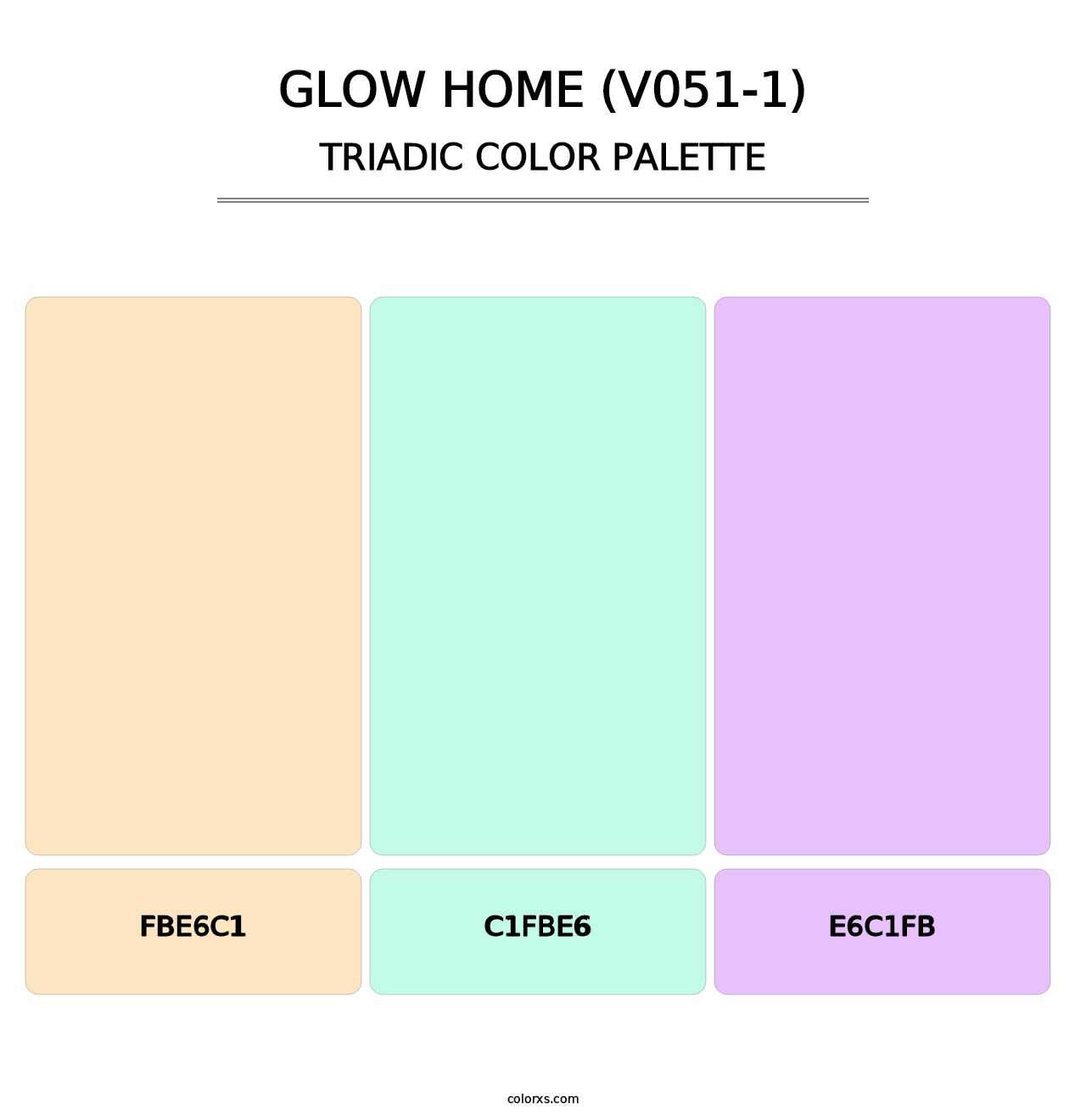 Glow Home (V051-1) - Triadic Color Palette