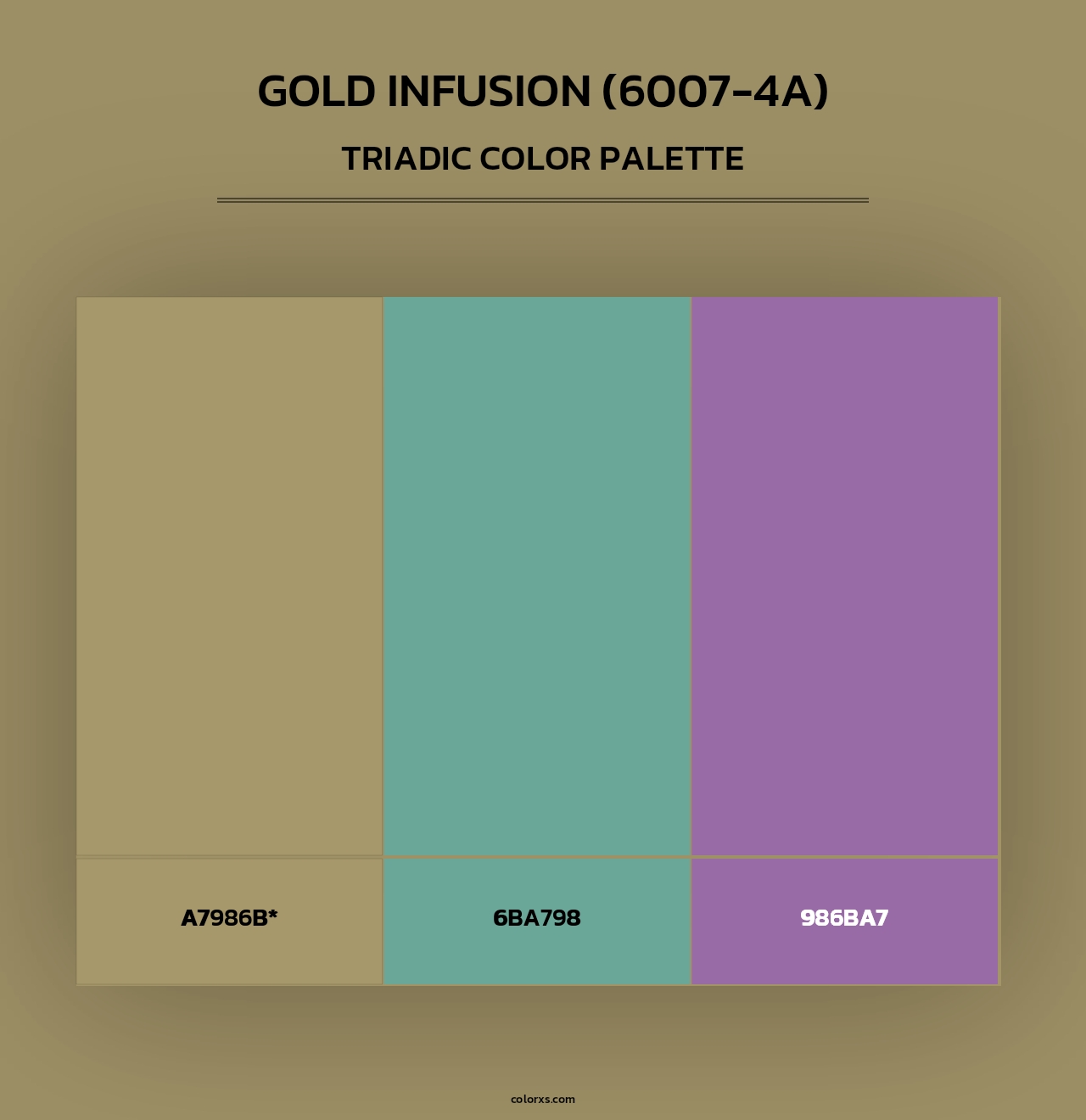 Gold Infusion (6007-4A) - Triadic Color Palette