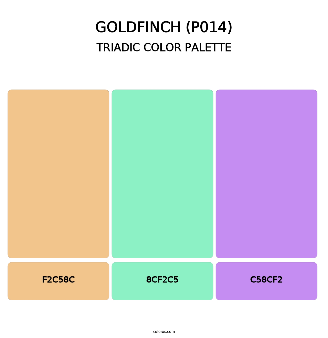 Goldfinch (P014) - Triadic Color Palette