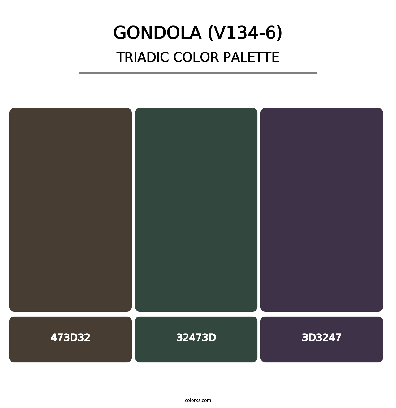 Gondola (V134-6) - Triadic Color Palette