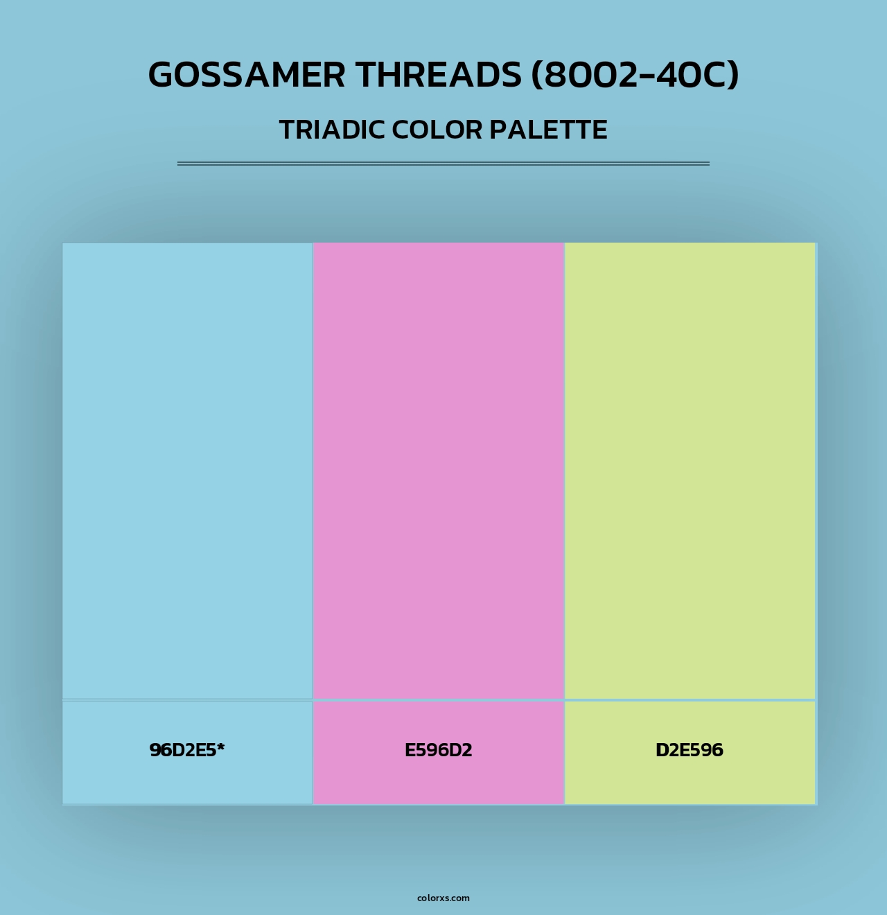 Gossamer Threads (8002-40C) - Triadic Color Palette