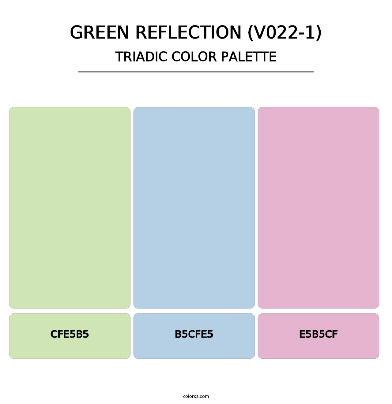Green Reflection (V022-1) - Triadic Color Palette