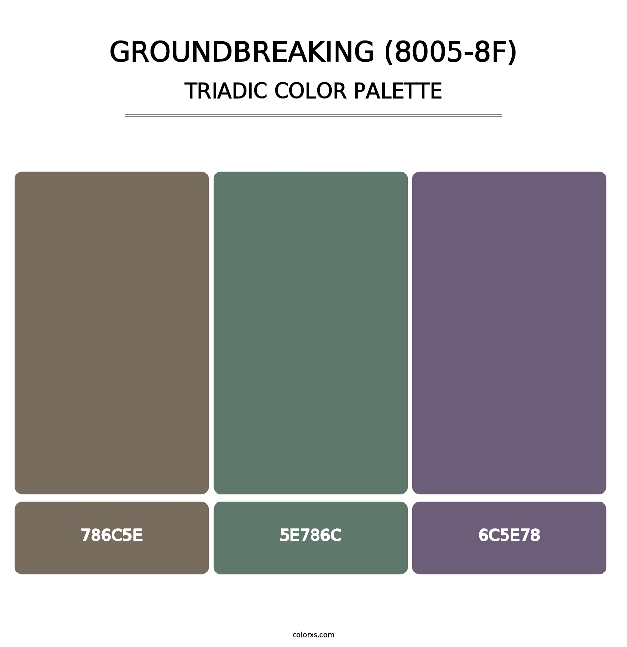 Groundbreaking (8005-8F) - Triadic Color Palette