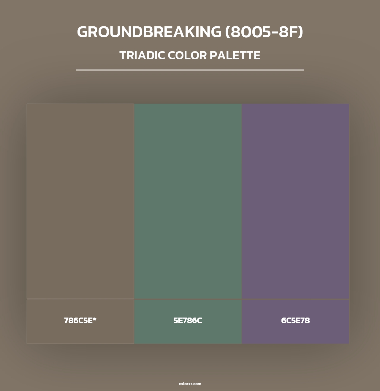 Groundbreaking (8005-8F) - Triadic Color Palette