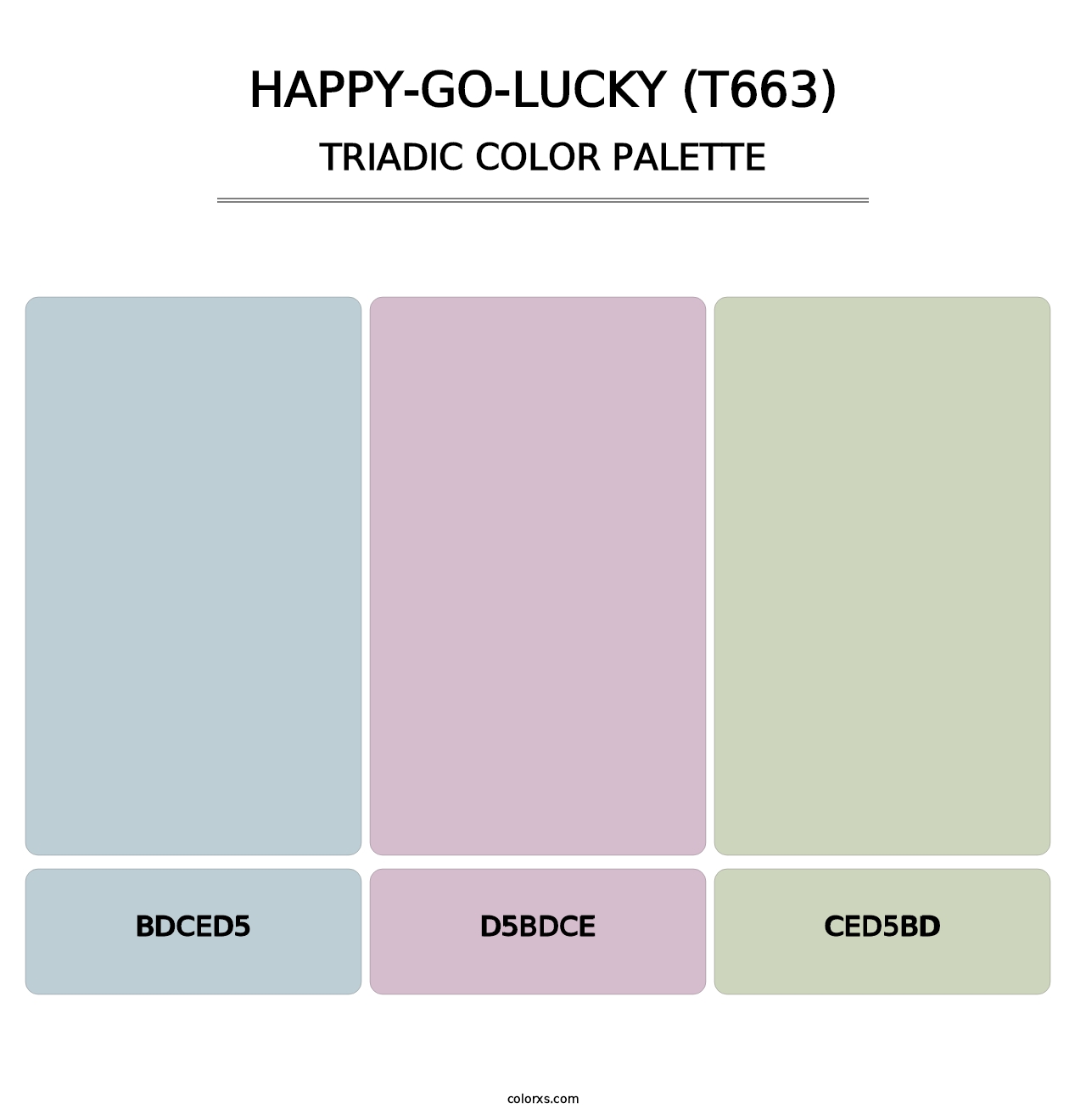 Happy-Go-Lucky (T663) - Triadic Color Palette
