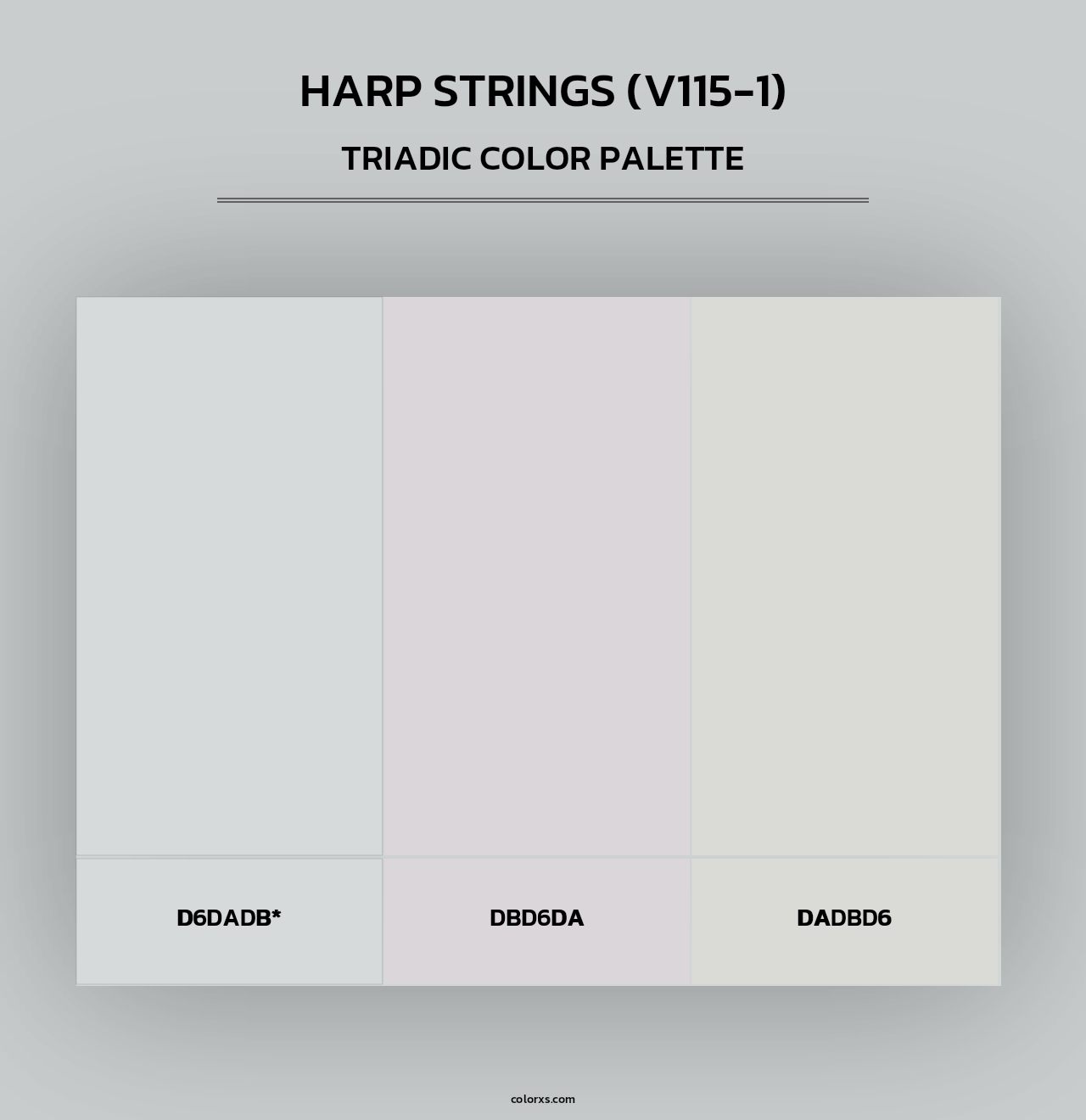 Harp Strings (V115-1) - Triadic Color Palette