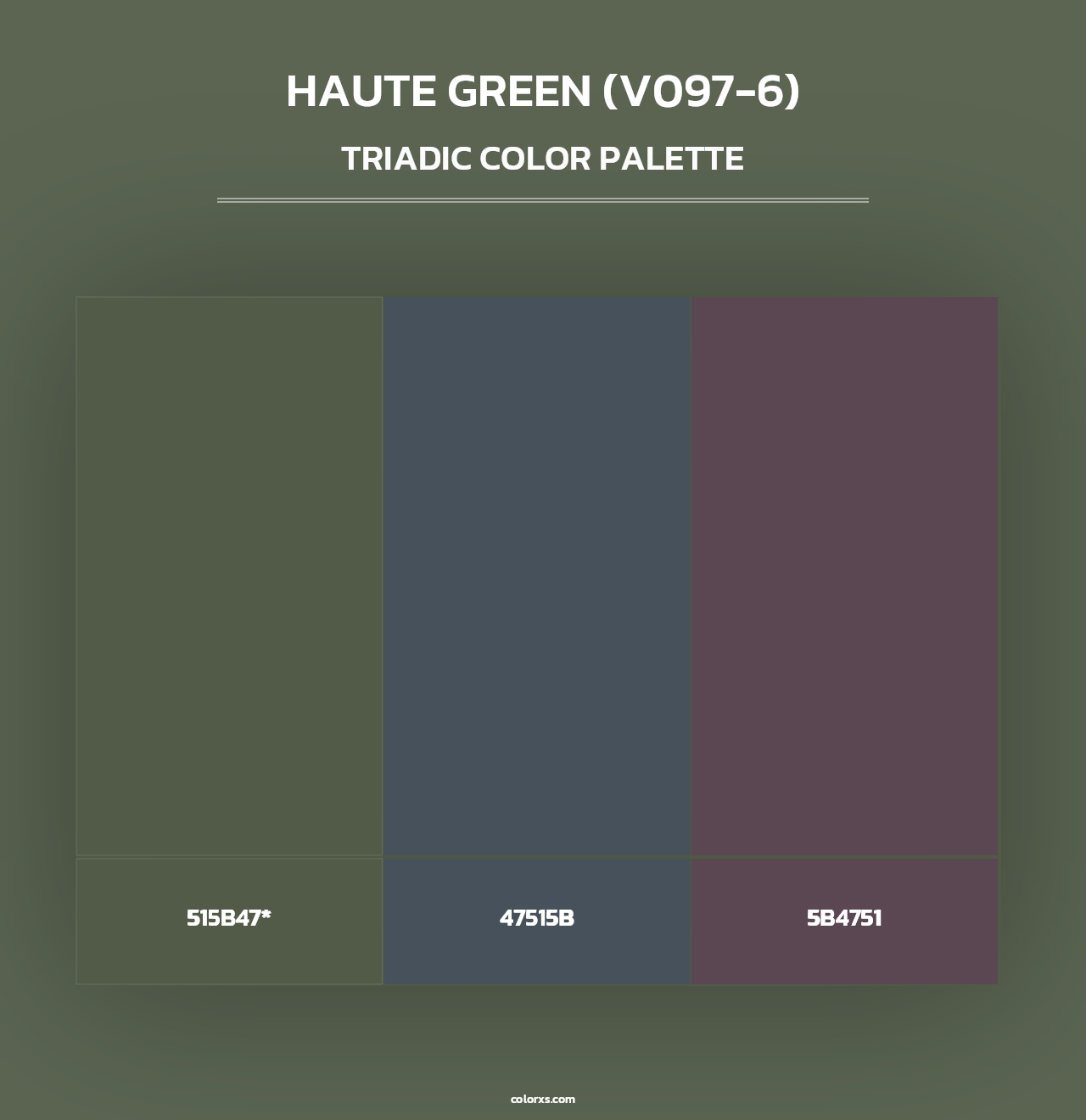 Haute Green (V097-6) - Triadic Color Palette