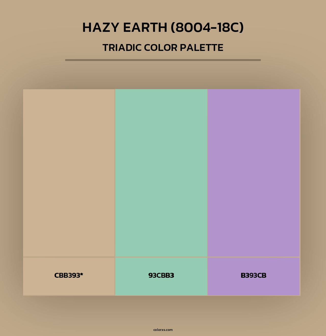 Hazy Earth (8004-18C) - Triadic Color Palette