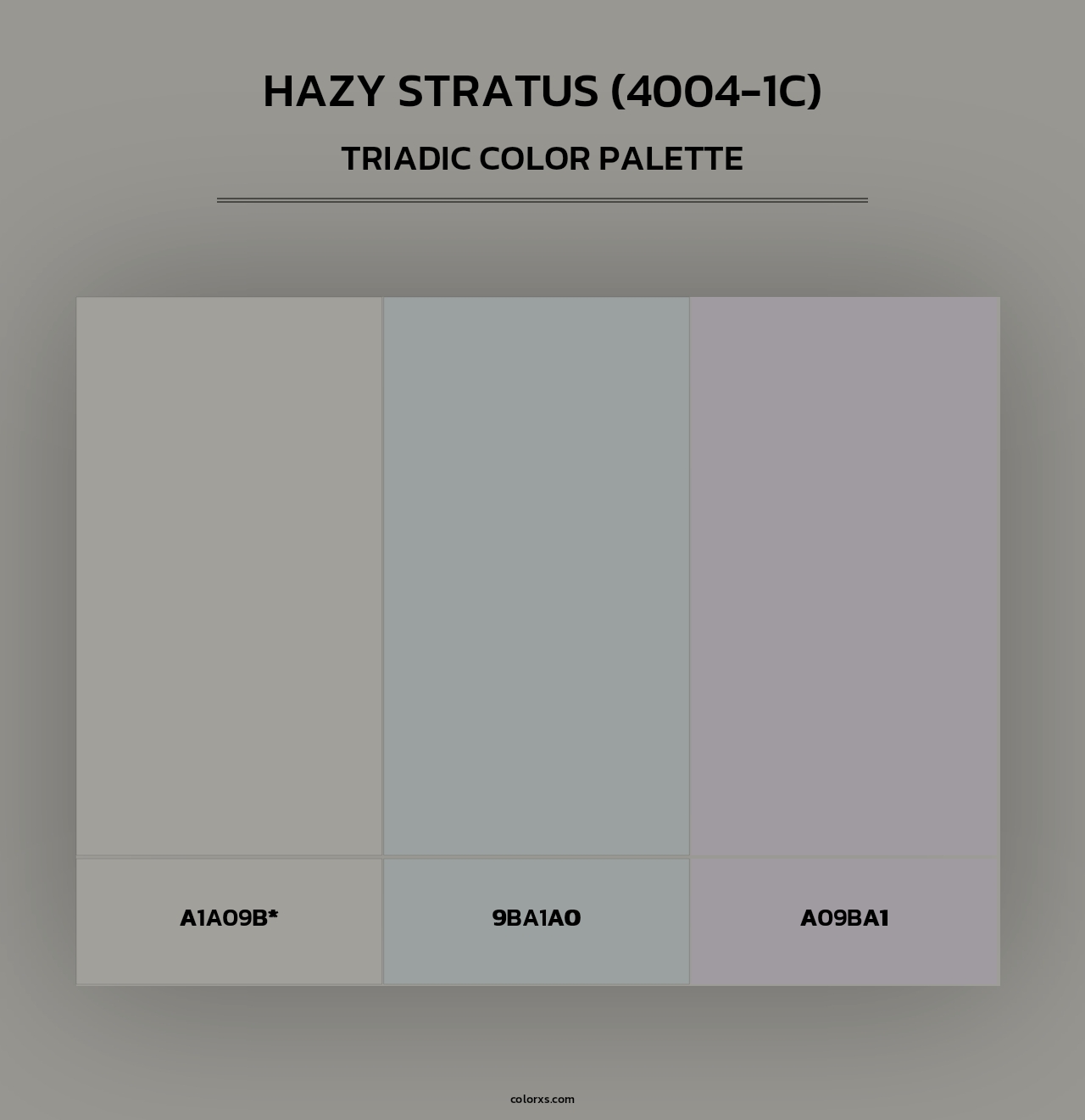 Hazy Stratus (4004-1C) - Triadic Color Palette