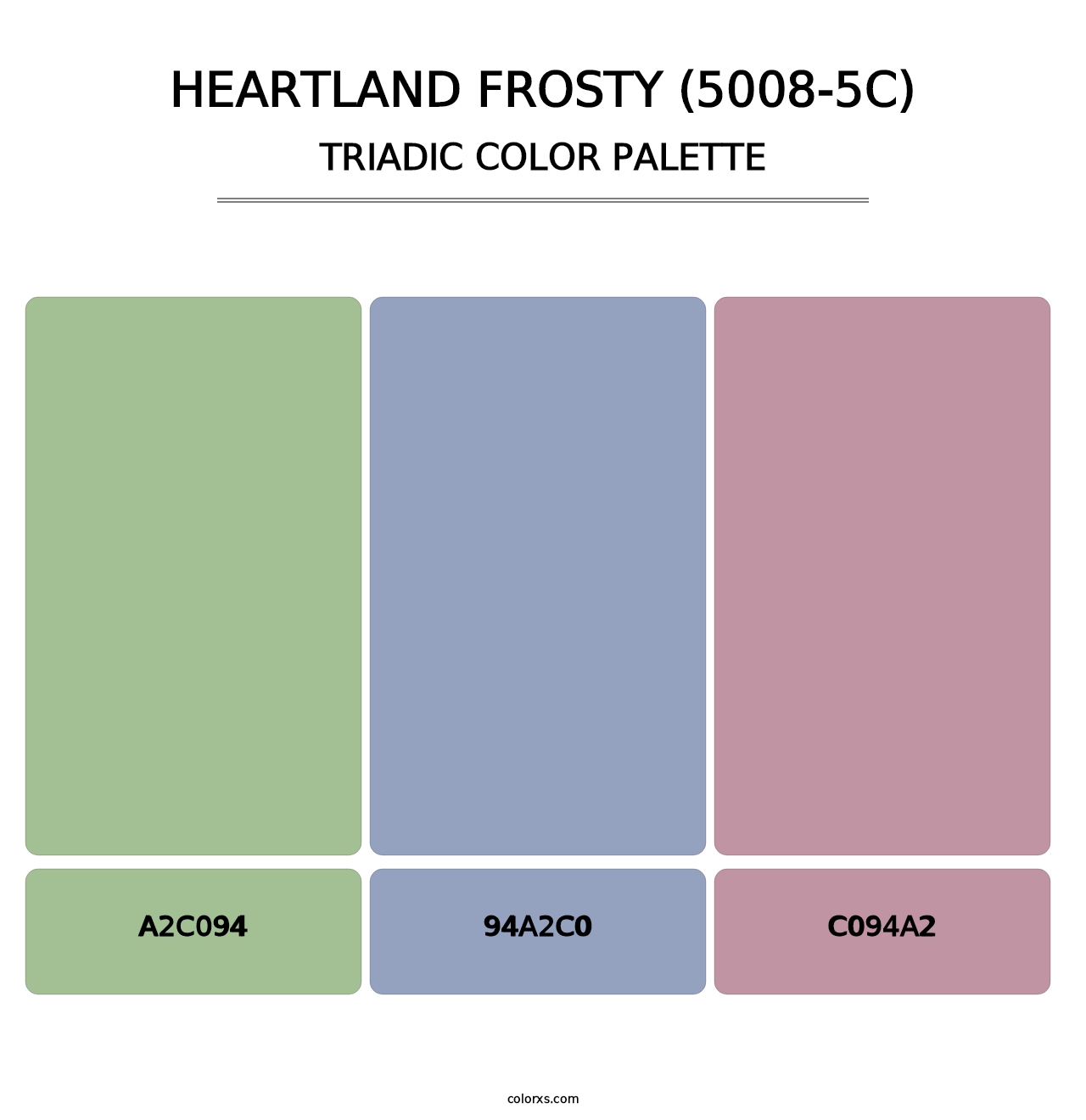 Heartland Frosty (5008-5C) - Triadic Color Palette