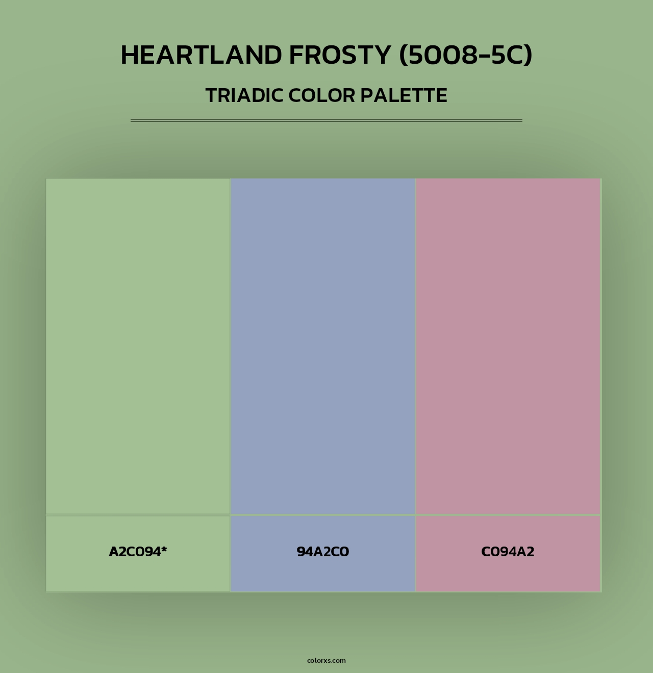 Heartland Frosty (5008-5C) - Triadic Color Palette