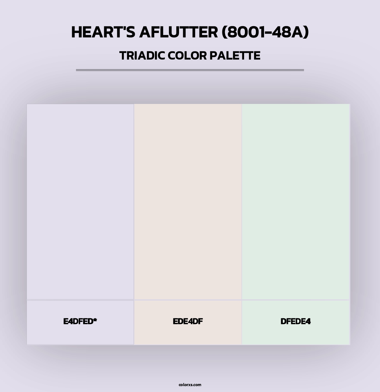 Heart's Aflutter (8001-48A) - Triadic Color Palette