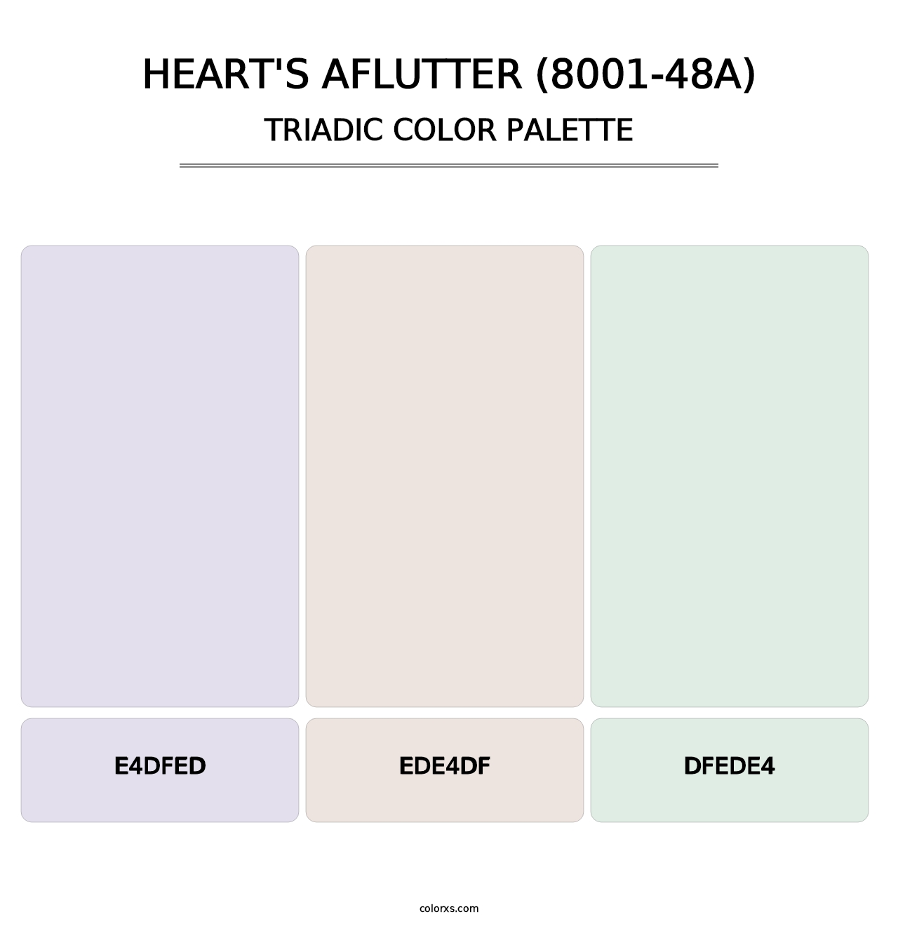 Heart's Aflutter (8001-48A) - Triadic Color Palette